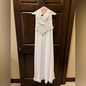 Showtime Collection White Beaded Dress